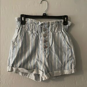 TOPSHOP stripped shorts